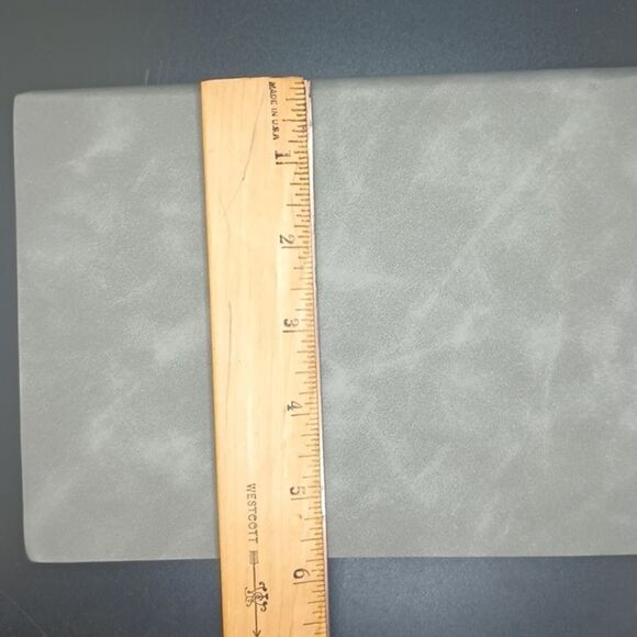 GRAY leather journal notebook manifest diary personalized planner organization - Picture 9 of 11